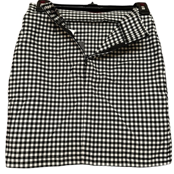 ShineStar Gingham Notch Mini Skirt Small - Picture 5 of 7